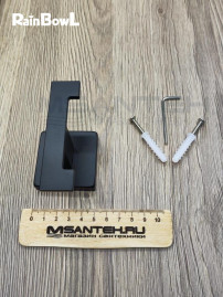 Крючок Rainbowl CUBE "Коррида" для ванной 2722-BP чёрный матовый