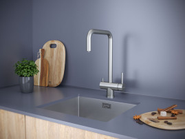 Смеситель для кухни с краном для питьевой воды PAULMARK Wetter We213030-SS