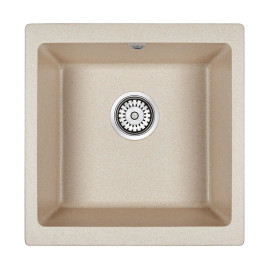 Мойка кварцевая BRILON, PM104546-BE, бежевый, 445х460, подст. мон. Paulmark