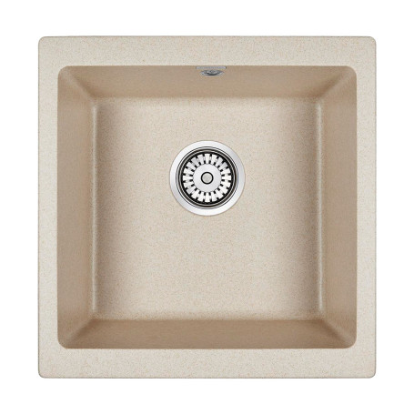 Мойка кварцевая BRILON, PM104546-BE, бежевый, 445х460, подст. мон. Paulmark
