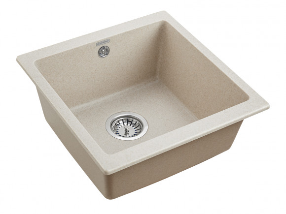 Мойка кварцевая BRILON, PM104546-BE, бежевый, 445х460, подст. мон. Paulmark