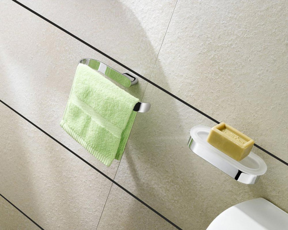 Полотенцедержатель Langberger хромированный к стене "полуовал" 24038A