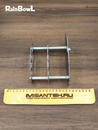 Держатель Rainbowl HOME 0039-8 на 5 зубных щеток + зубная паста настольный хром