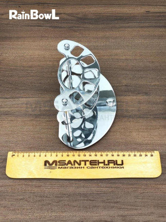 Держатель Rainbowl HOME 0039-8 на 5 зубных щеток + зубная паста настольный хром