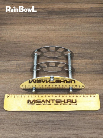 Держатель Rainbowl HOME 0039-8 на 5 зубных щеток + зубная паста настольный хром