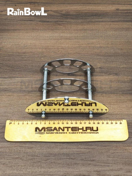 Держатель Rainbowl HOME 0039-8 на 5 зубных щеток + зубная паста настольный хром