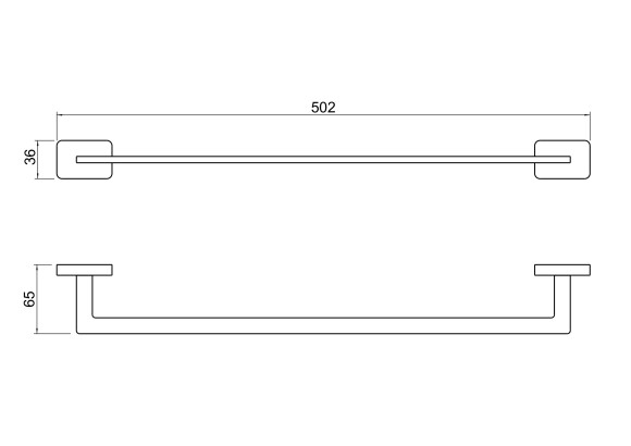 Полотенцедержатель SCHEIN 45см матовое золото (9252BG)