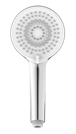 Душевая лейка KAISER SH-043 круглая, массажная, 4 режима, Ø110х245, пластик, хром