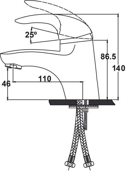 Смеситель KAISER 15011 Safira для раковины
