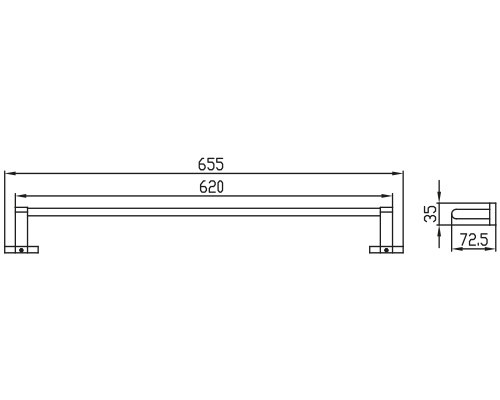 Держатель KAISER KH-2017 Gerade полотенца