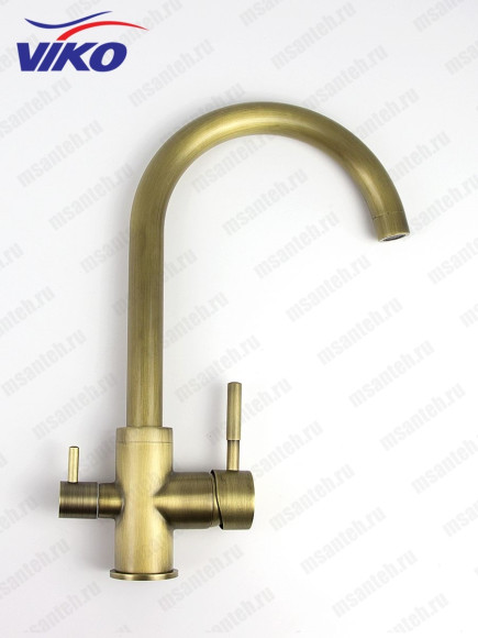 Уценка 1 Смеситель для кухни с краном для питьевой воды VIKO V-5164 Уценка 1 Смеситель для кухни с краном для питьевой воды VIKO V-5164