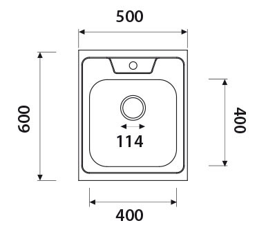 Уценка 1 KSS-6050 Мойка из нержавейки KAISER Уценка 1 KSS-6050 Мойка из нержавейки KAISER