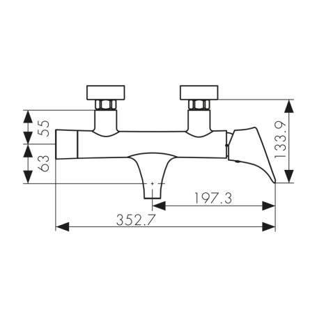 Смеситель KAISER 71022 Calla для ванны