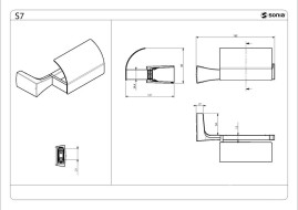 Бумагодержатель Sonia 131853 с крышкой