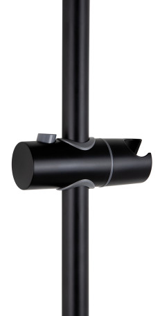 Душевая стойка KAISER R-1140 настенная, 708х65х мм, из нержавеющей стали, черный матовый