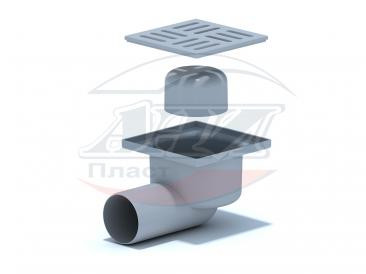 Трап АНИ Пласт TA5104 O50 косой, решетка пластик 10х10