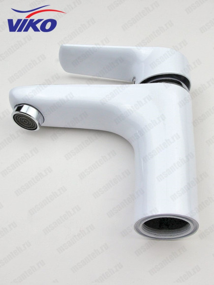 Смеситель VIKO V-4141 для раковины, белый/хром Смеситель VIKO V-4141 для раковины, белый/хром