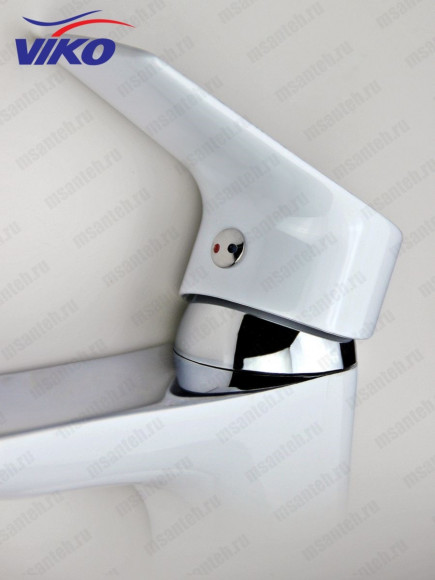 Смеситель VIKO V-4141 для раковины, белый/хром Смеситель VIKO V-4141 для раковины, белый/хром