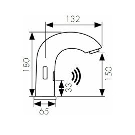 Смеситель KAISER 38421 Sensor для раковины, сенсорный (3820)