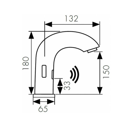 Смеситель KAISER 38421 Sensor для раковины, сенсорный (3820)