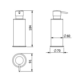 Диспенсер Langberger 70270 хром. настольный 250 мл