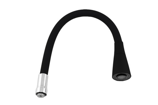 Излив VIKO V-0392 гибкий, 2 - режима, для смесителя, Чёрный