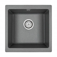 Мойка кварцевая BRILON, PM104546-DG, графит, 445х460, подст. мон. Paulmark