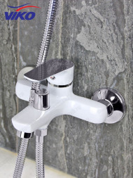 !!!Смеситель VIKO V-4142 для ванны, белый/хром