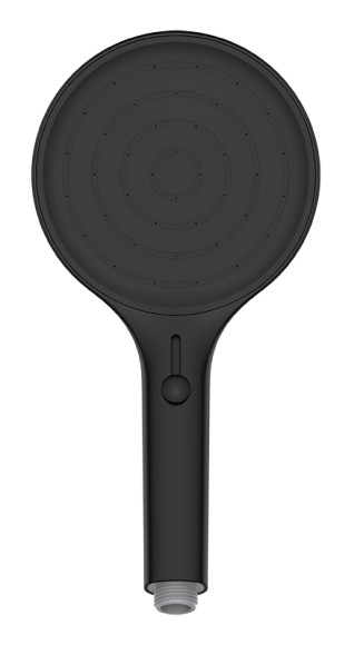 Душевая лейка KAISER SH-103 круглая, пластик, 4 режима, Ø135х274 мм, Чёрный матовый