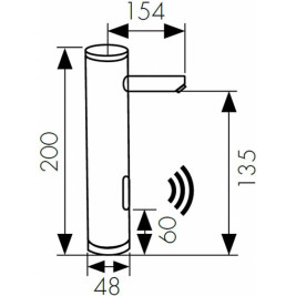 Смеситель KAISER 38511 Sensor для раковины, сенсорный (3810, 3820)