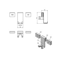 Крючок двойной для душевой кабины (скребка) LANGBERGER 76283-10-00