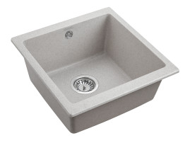 Мойка кварцевая BRILON, PM104546-GR, серый, 445х460, подст. мон. Paulmark