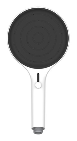 Душевая лейка KAISER SH-104 круглая, пластик, 4 режима, Ø135х274 мм, Белый матовый