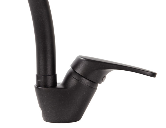 Смеситель KAISER 55244-12 County для кухни, черный металлик Смеситель KAISER 55244-12 County для кухни, черный металлик