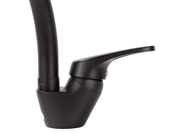 Смеситель KAISER 55244-12 County для кухни, черный металлик Смеситель KAISER 55244-12 County для кухни, черный металлик
