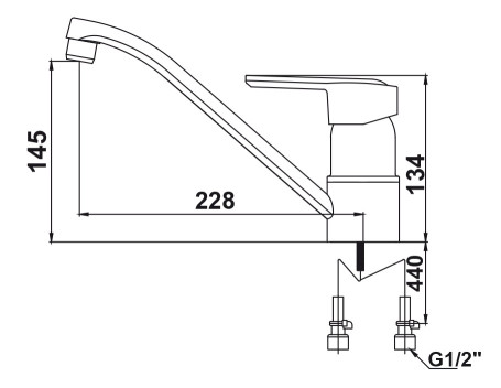 Смеситель KAISER 20033 Orbit для кухни