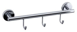 Полотенцедержатель Rainbowl LONG  трубчатый на 3 крючка 2231-3 хром