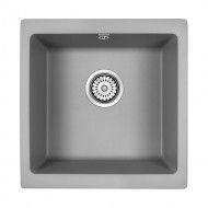 Мойка кварцевая BRILON, PM104546-GRM, серый металлик, 445х460, подст. мон. Paulmark