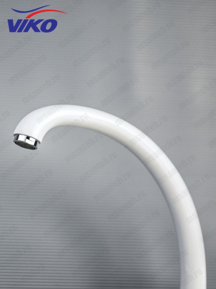 Смеситель VIKO V-4144 для кухни, белый/хром