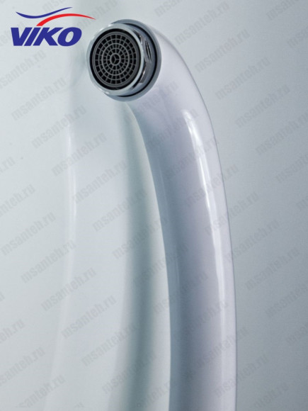 Смеситель VIKO V-4144 для кухни, белый/хром