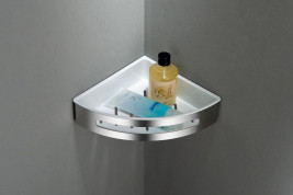 Полка для душевой кабины SCHEIN угловая хром (9326CH)