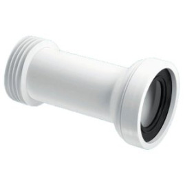 Труба фановая L=260мм,  97-107 мм прямая с прокладкой "McALPINE"  / MRWC2