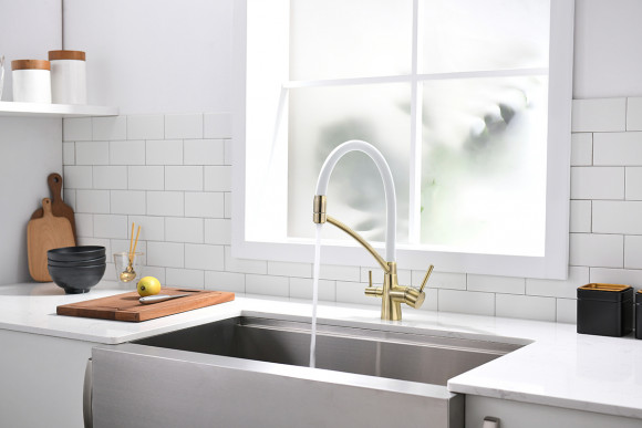 Смеситель для кухни с краном для питьевой воды PAULMARK Siegen 213111-BrW