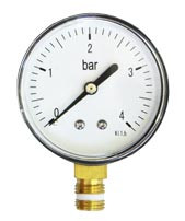 Манометр 1/4 на 4 бар (верт) радиальное WM