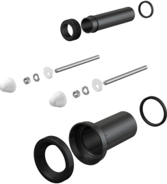 Патрубок ALCA-PLAST M900 сливной для подключения подвесного унитаза, Ø90 мм  