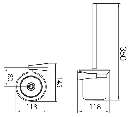 Ершик KAISER KH-2026 Konus настенный