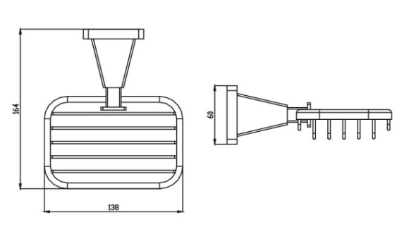Мыльница KAISER KH-1034 Moderne настенная