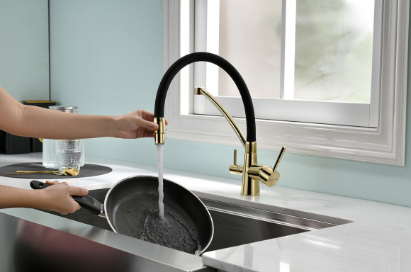 Смеситель для кухни с краном для питьевой воды PAULMARK Siegen 213111-G