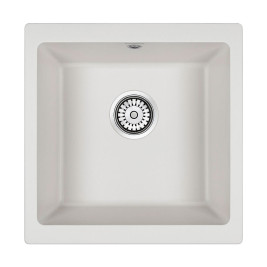 Мойка кварцевая BRILON, PM104546-WH, белый, 445х460, подст. мон. Paulmark