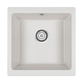 Мойка кварцевая BRILON, PM104546-WH, белый, 445х460, подст. мон. Paulmark